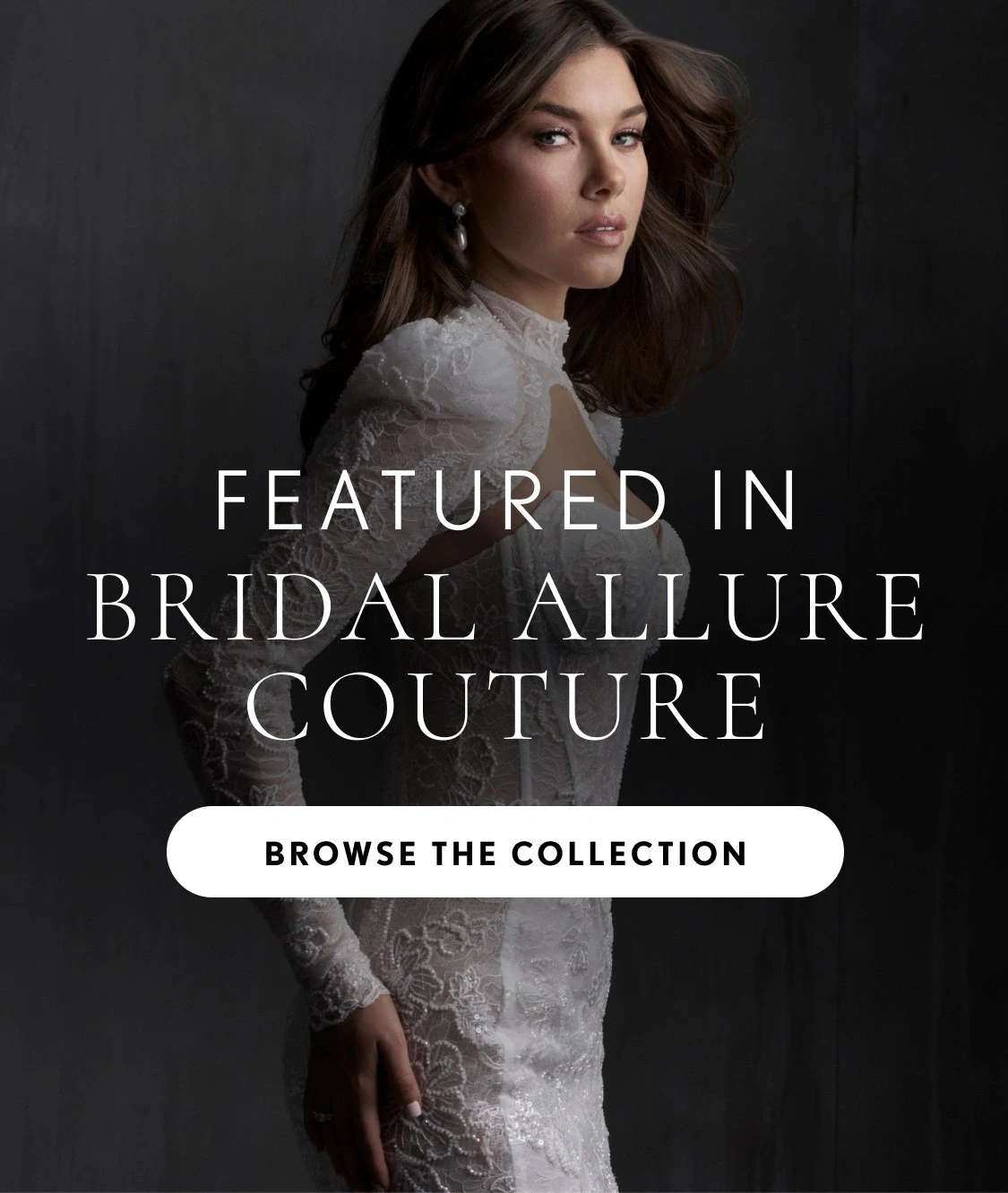 A Model wearing Allure Couture C782J bridal gown mobile banner