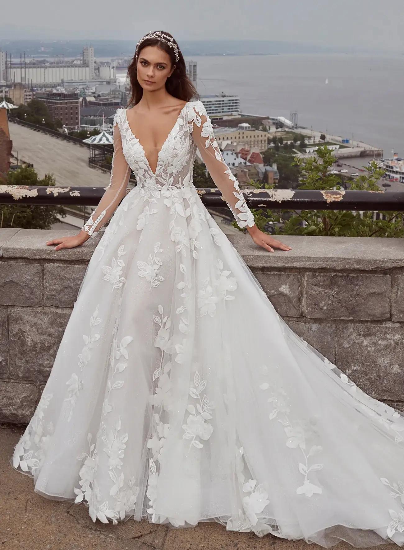 Our Favorite Gowns of Spring 2024 in Chantal&#39;s Bridal Image