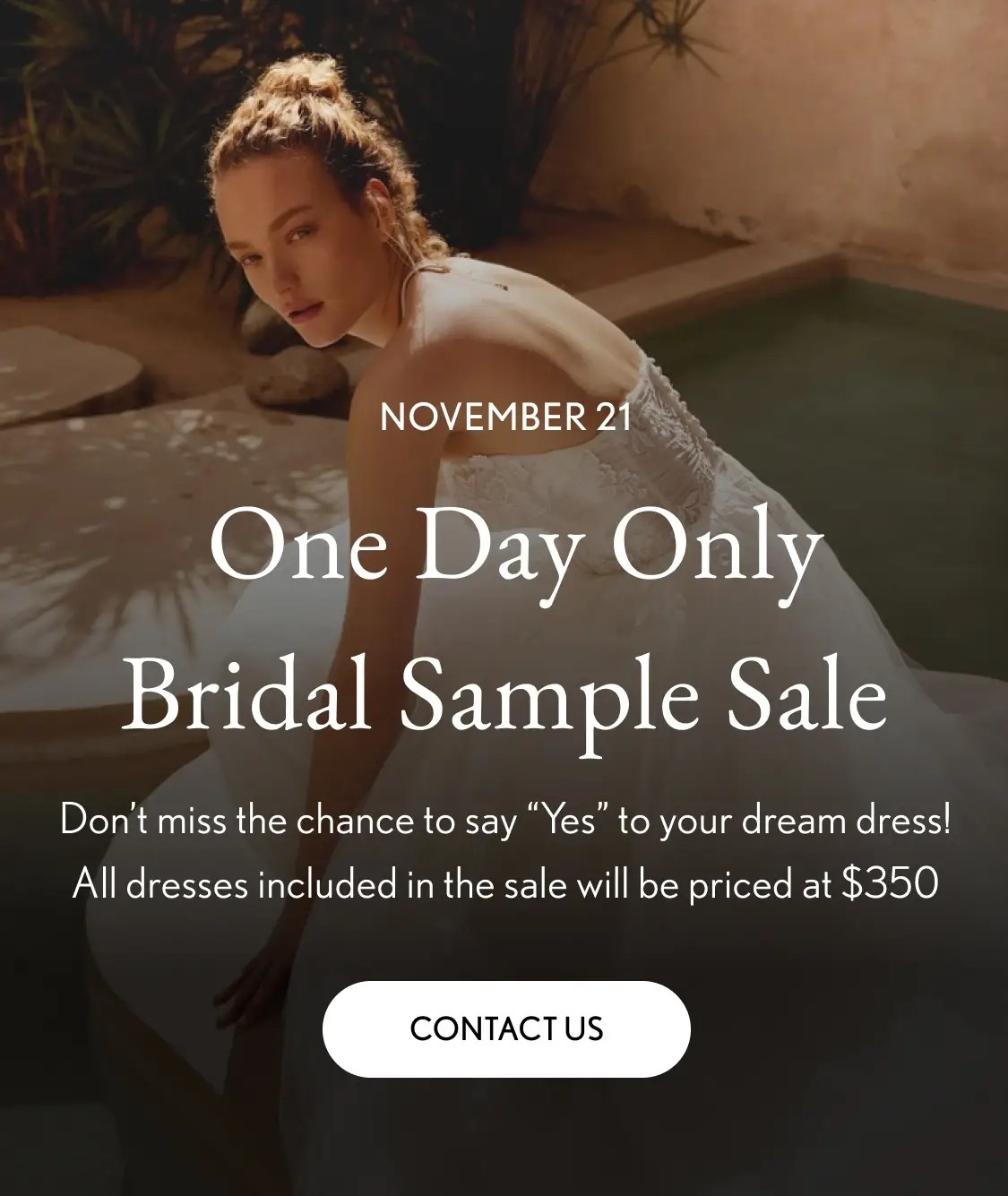 Bridal Sample Sale mobile banner